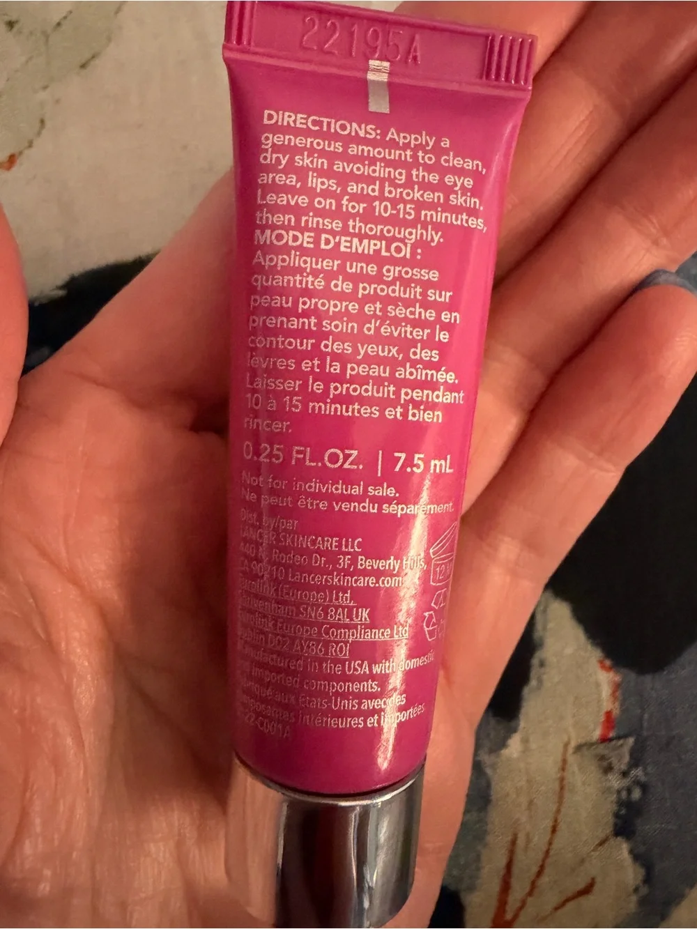 LANCER Caviar Lime Acid Peel NEW Mini Size 7.5mL